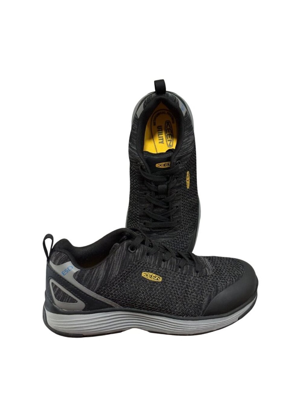 Keen Shoes Womens 7M Utility Steel Safety Toe Work Sneakers Gray Lace Up